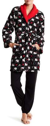 Hello Kitty Heart Belted Robe