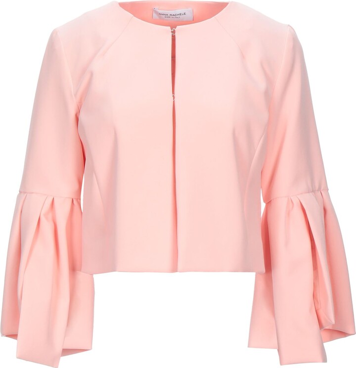 ANNA RACHELE Suit Jacket Salmon Pink - ShopStyle