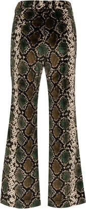 Incotex Snake-Print Cotton Trousers
