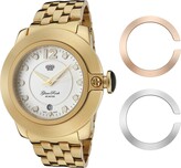 Thumbnail for your product : Glam Rock Women's GR32055 SoBe White Dial Gold Ion-Plated Stainless Steel Watch