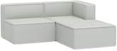 Thumbnail for your product : Pottery Barn Teen Oversized Cushy Sectional Set, Everyday Velvet Gray, In-Home