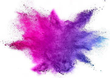 UniQstiQ Removable 3D Explosion Colored Powder 6.25' L x 197\