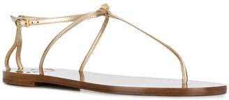 Valentino Stud Detail Flat Sandals