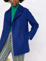 Thumbnail for your product : Harris Wharf London Double-Breasted Short Peacoat