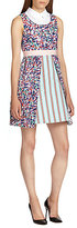 Thumbnail for your product : Suno SNL Stretch Silk Mixed-Print Dress