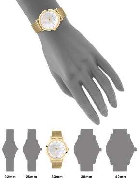 Larsson & Jennings Bernadotte 33MM Goldtone Bracelet Watch