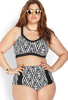 Thumbnail for your product : Forever 21 Forever 21Plus Tribal Black White  High Waisted  Bikini Bottom  Only XL1X2X3X
