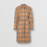 Thumbnail for your product : Burberry Vintage Check Cotton Tie-waist Shirt Dress