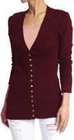 Thumbnail for your product : TheMogan Women's 3/4 Sleeve Button V-Neck Knit Sweater Crop Cardigan Rust L