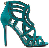 Thumbnail for your product : Nicholas Kirkwood Laser Cut Suede Booties