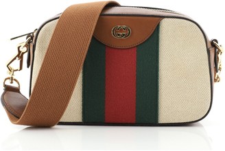 gucci canvas camera bag