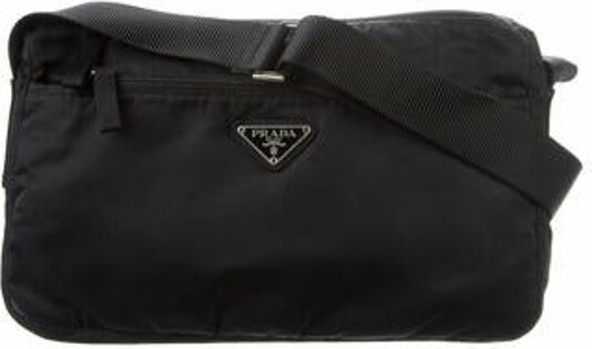 Prada Vintage Tessuto Flat Messenger Bag - ShopStyle