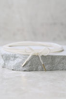 Thumbnail for your product : Lulus Daily Dose Ivory Velvet Wrap Necklace