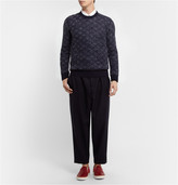 Thumbnail for your product : Maison Margiela Patterned Knitted Wool and Mohair-Blend Sweater