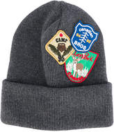 Thumbnail for your product : DSQUARED2 patch embroidered beanie hat