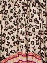 Thumbnail for your product : Twinset Kids TEEN leopard-print midi skirt