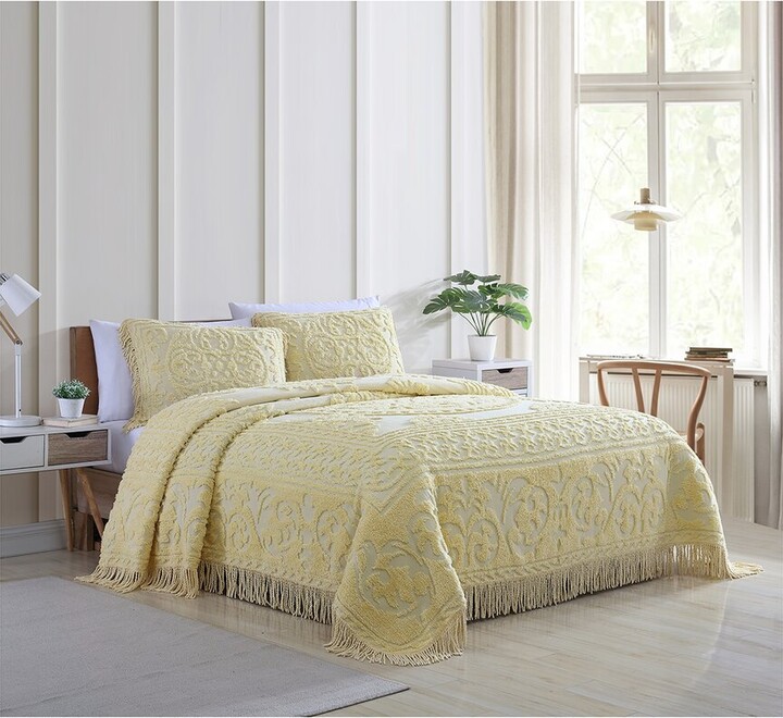 Beatrice Home Fashions Medallion Chenille Bedspread - ShopStyle Quilts ...
