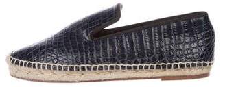 Celine Leather Espadrille Loafers