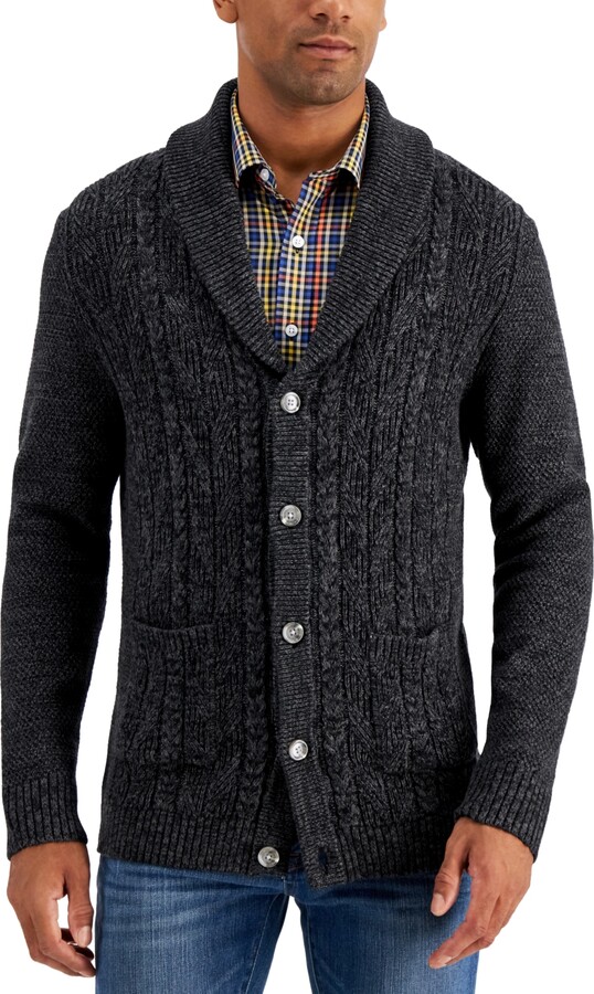 Club Room Men's Chunky Shawl Collar Cardigan, Created for Macy's
