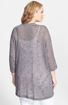Thumbnail for your product : Allen Allen Sweater Knit Cardigan (Plus Size)
