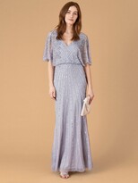 Thumbnail for your product : Monsoon Holly Sustainable V-Neck Embellished Maxi Dress - Blue