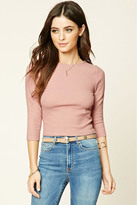 Thumbnail for your product : Forever 21 FOREVER 21+ Crisscross Back Crop Top