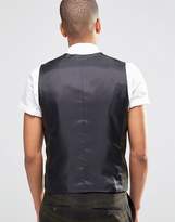 Thumbnail for your product : Selected Suit Waistcoat With Check In Skinny Fit With Stretch