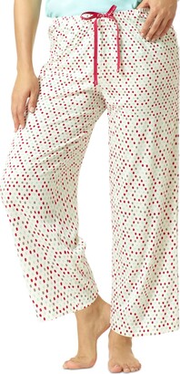 HUE® Women's Sleepwell Printed Knit Capri Pajama Pants Made with