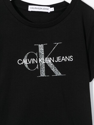 Calvin Klein Kids logo-print cotton T-shirt