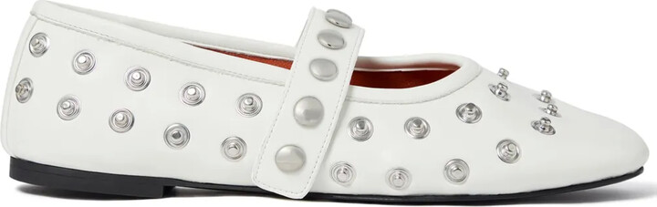 Stella McCartney Stud-Embellished Ballerinas
