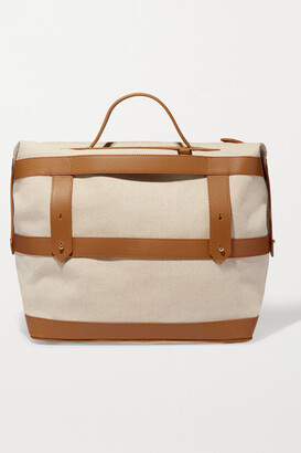 Paravel Weekender Leather-trimmed Cotton-canvas Weekend Bag