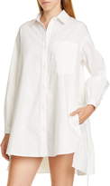 Thumbnail for your product : Sandy Liang Ums Tiered Long Sleeve Shirtdress