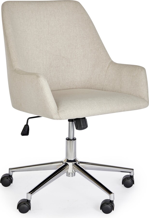 Dunelm Elliott Natural Fabric Office Chair Beige ShopStyle
