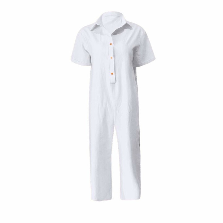 Zerototens Women Jumpsuit Women Cotton Linen Dungarees ShopStyle