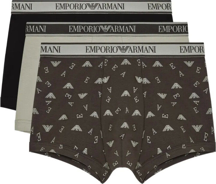 Emporio Armani Logo-Waistband Boxers (Set Of Three)