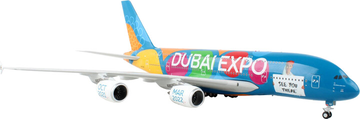 Airbus A380-800 Commercial Aircraft "Emirates Airlines - Dubai Expo" "Gemini 200" Series 1/200 Diecast Model Airplane by GeminiJets