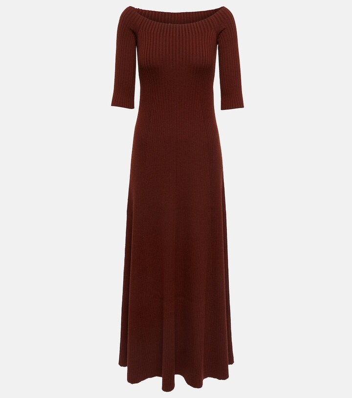 Chloé Ribbed-knit wool and cashmere maxi dress - ShopStyle