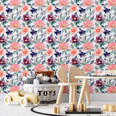 Winston Porter Purple And Pink Wildflowers 96\