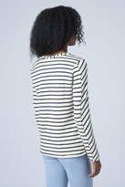 Thumbnail for your product : Topshop Long sleeve stripe top