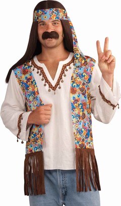 Forum Novelties Men's Groovy Hippie Costume Shirt and Headband