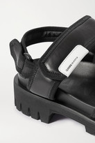 Thumbnail for your product : Ganni Hiking Leather Sandals - Black