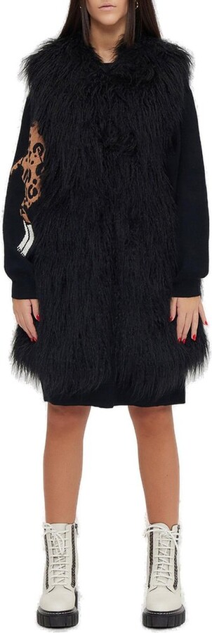 Boutique Moschino Sleeveless Shearling Vest