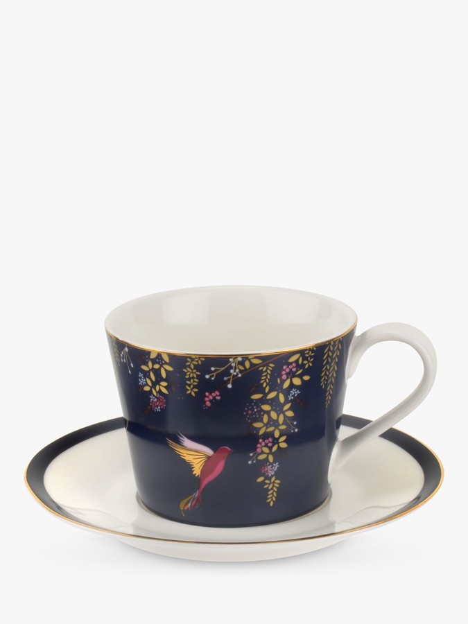 Sara Miller Chelsea Collection Hummingbirds Cup and Saucer ShopStyle