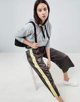 Thumbnail for your product : ASOS Design DESIGN wide leg retro track pants with side stripe