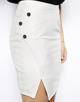 Thumbnail for your product : Twenty8Twelve Wrap Mini Skirt in Lamb Leather