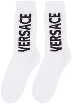 Thumbnail for your product : Versace White Logo Socks