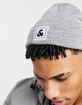 Jack and Jones logo beanie in white - ShopStyle Hats
