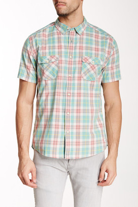 Quiksilver Plaid Short Sleeve Modern Fit Shirt