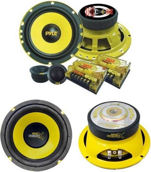 Pyle PYLEPLG6C6.5"400W2WayCarComponentand26.5"300WSubwooferSubSpeakers