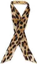 Thumbnail for your product : Moschino Leopard Silk Scarf